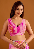 Leheriya saree Blouse