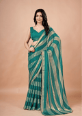 Firoze Tissue Silk Saree With Striped Weave