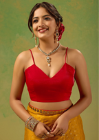 Mustard Yellow Tissue Silk Saree With Foil Butti Print