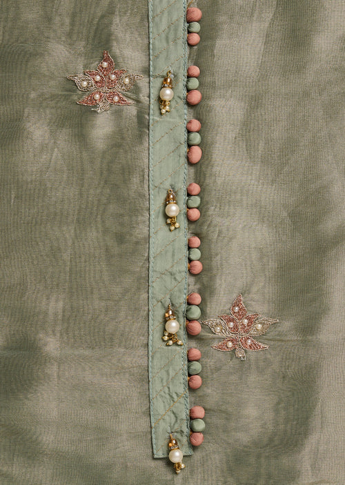 Aqua Blue Tissue Suit