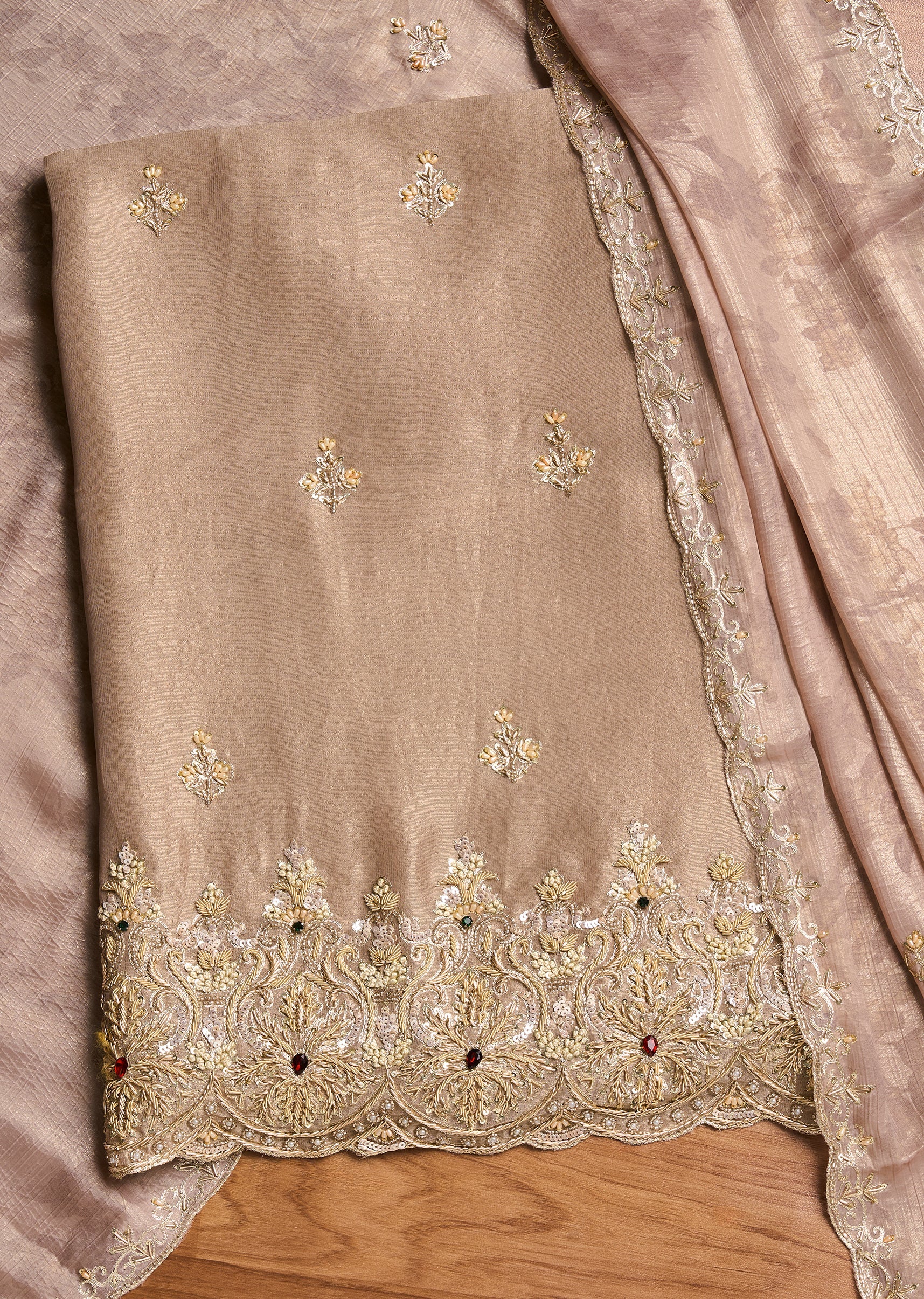 Beige Tissue Suit