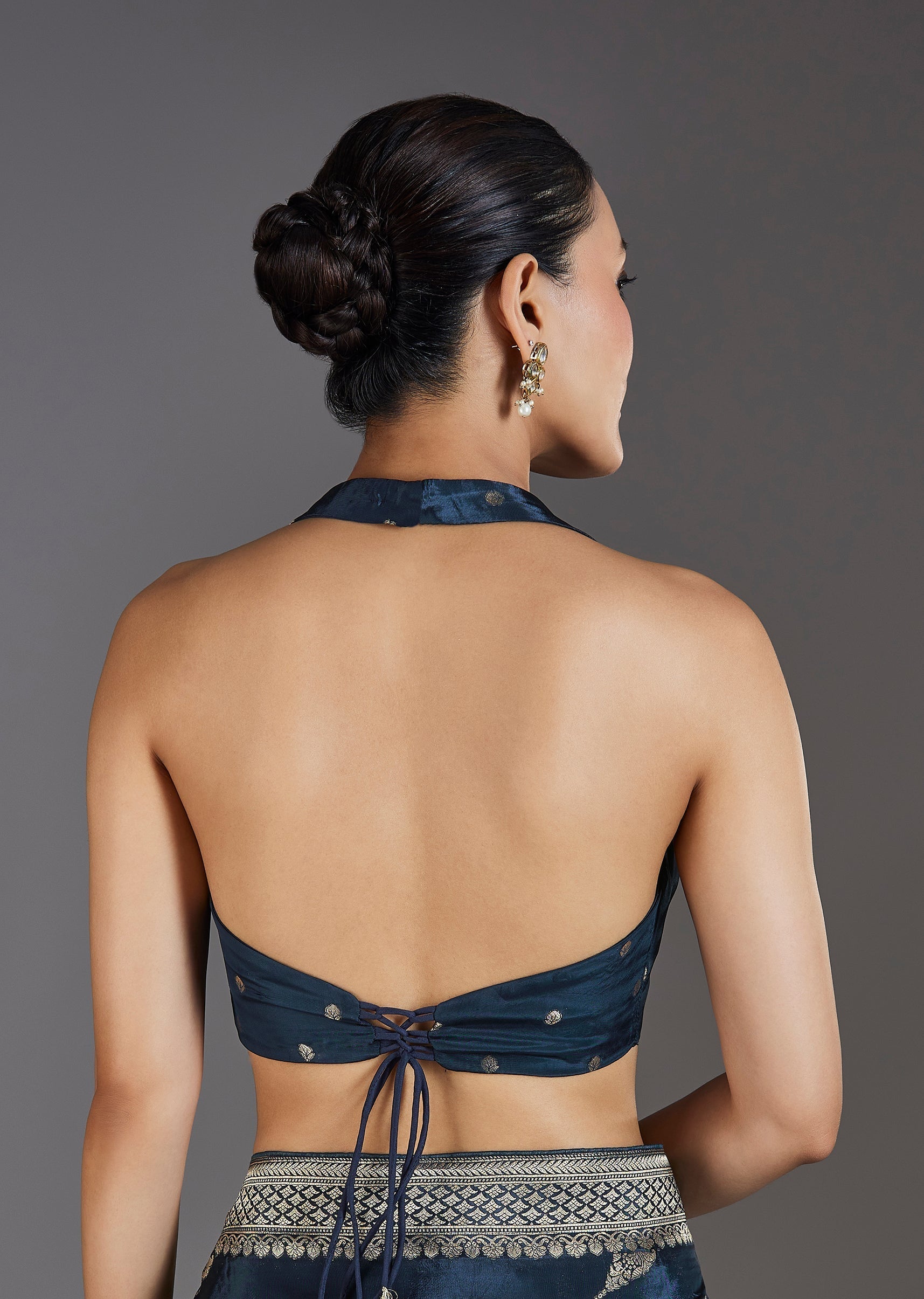 Blue Dola Silk Saree