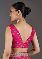 Cream Dola Silk Floral Printed Saree