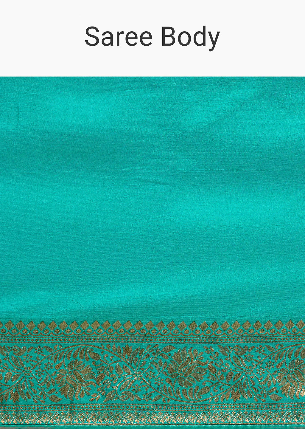 Cyan Dola Silk Saree With Zari Woven Border And Pallu