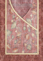 Dusty Mauve Cotton Printed Unstitched Suit Set
