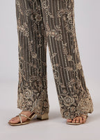 Green Brocade Kurta Set With Bead Work