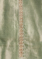 Green Satin Suit