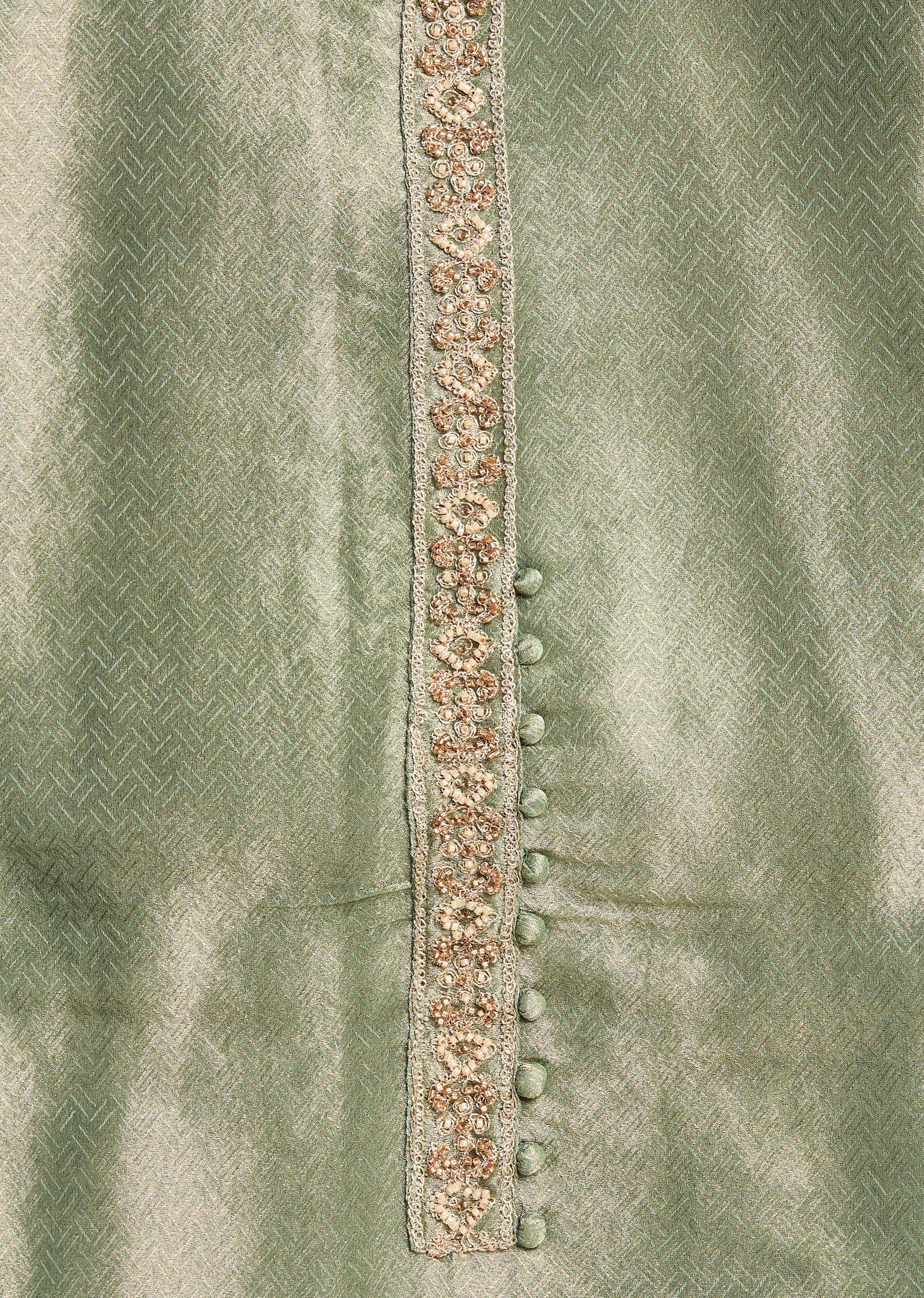 Green Satin Suit