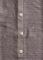 Grey Dola Silk Unstitched Suit Set
