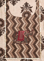Ivory Cotton Unstitched Suit Set