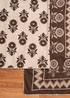 Ivory Cotton Unstitched Suit Set