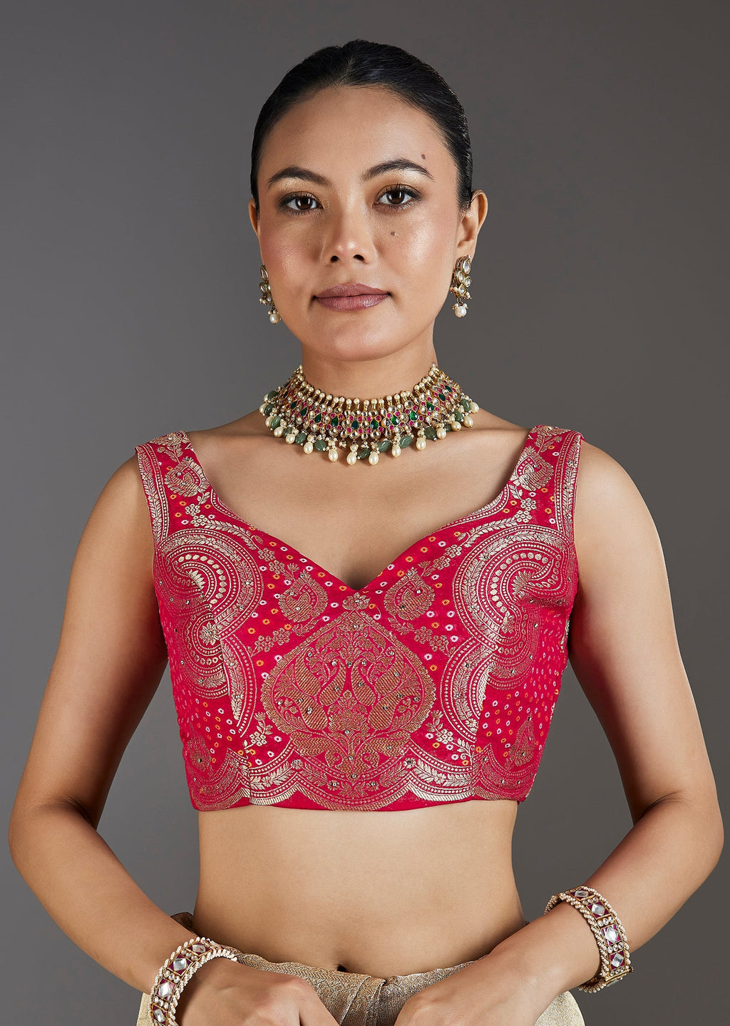 Ivory Tissue Saree With Embroidered Border