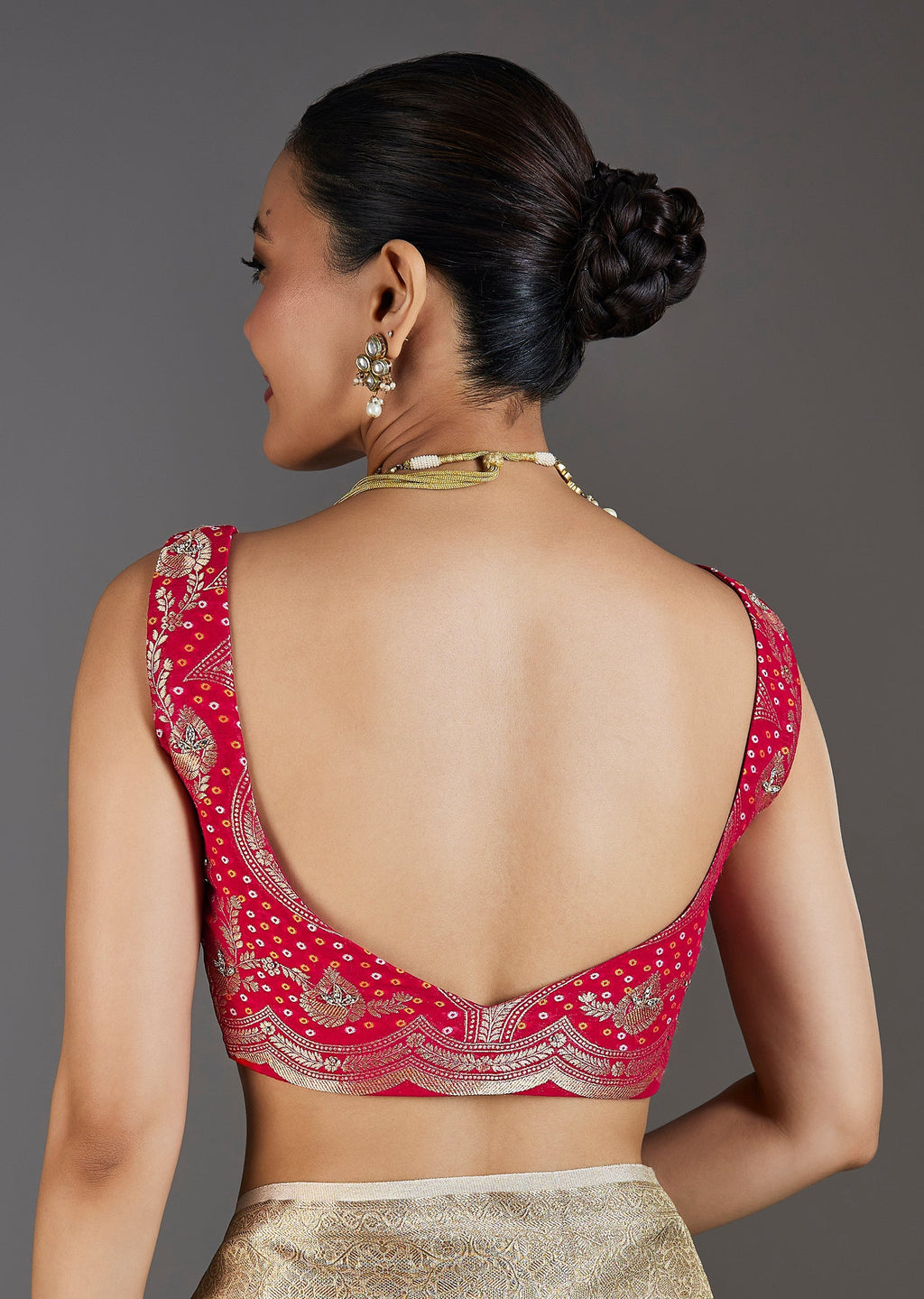 Ivory Tissue Saree With Embroidered Border