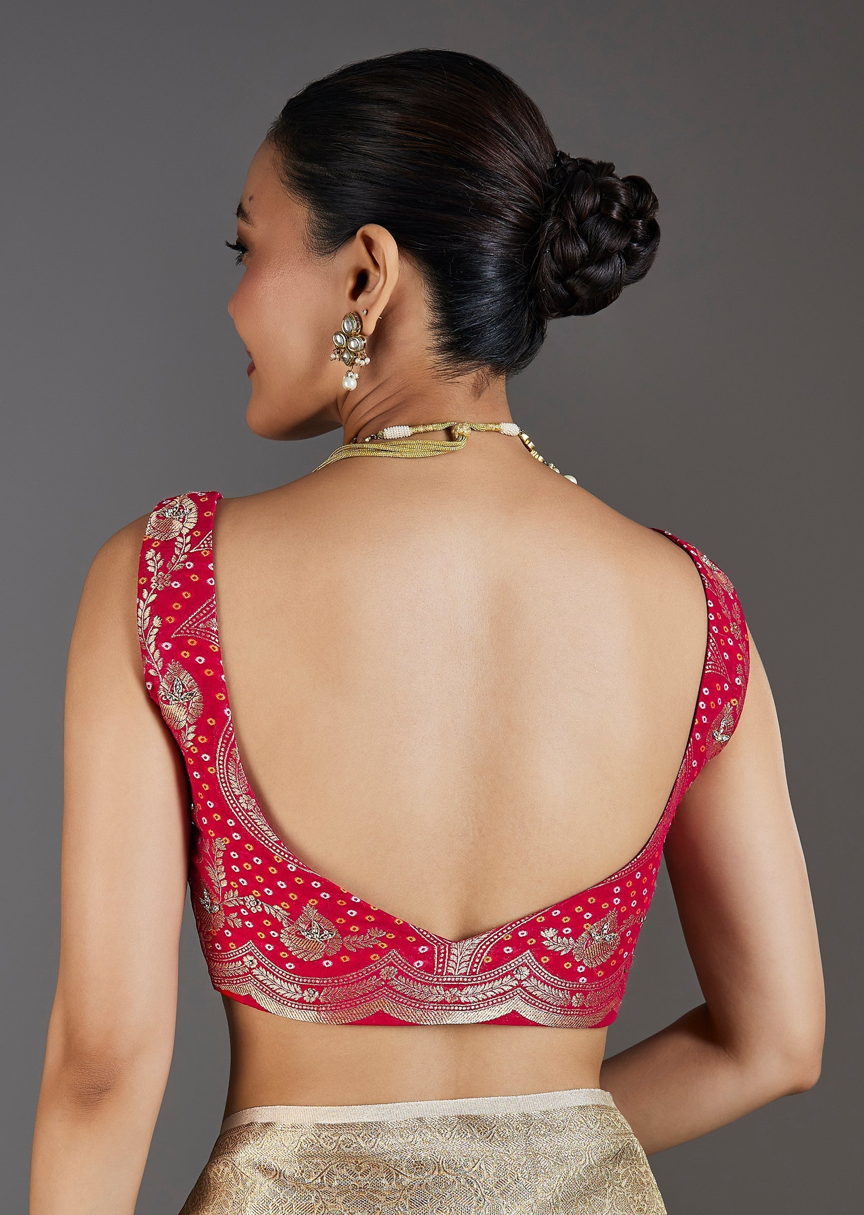 Ivory Tissue Saree With Embroidered Border