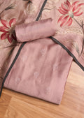 Lavender Chanderi Embellished Unstitched Suit Set