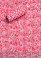 Light Pink Cotton Printed Unstitched Suit Set