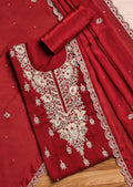 Maroon Satin Suit