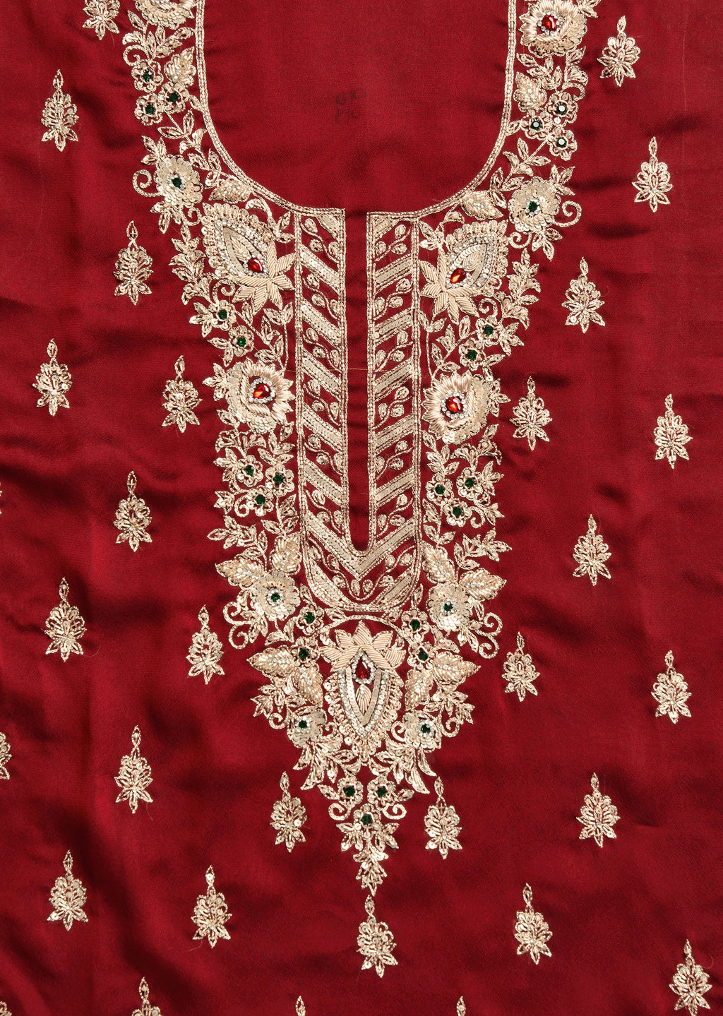 Maroon Satin Suit