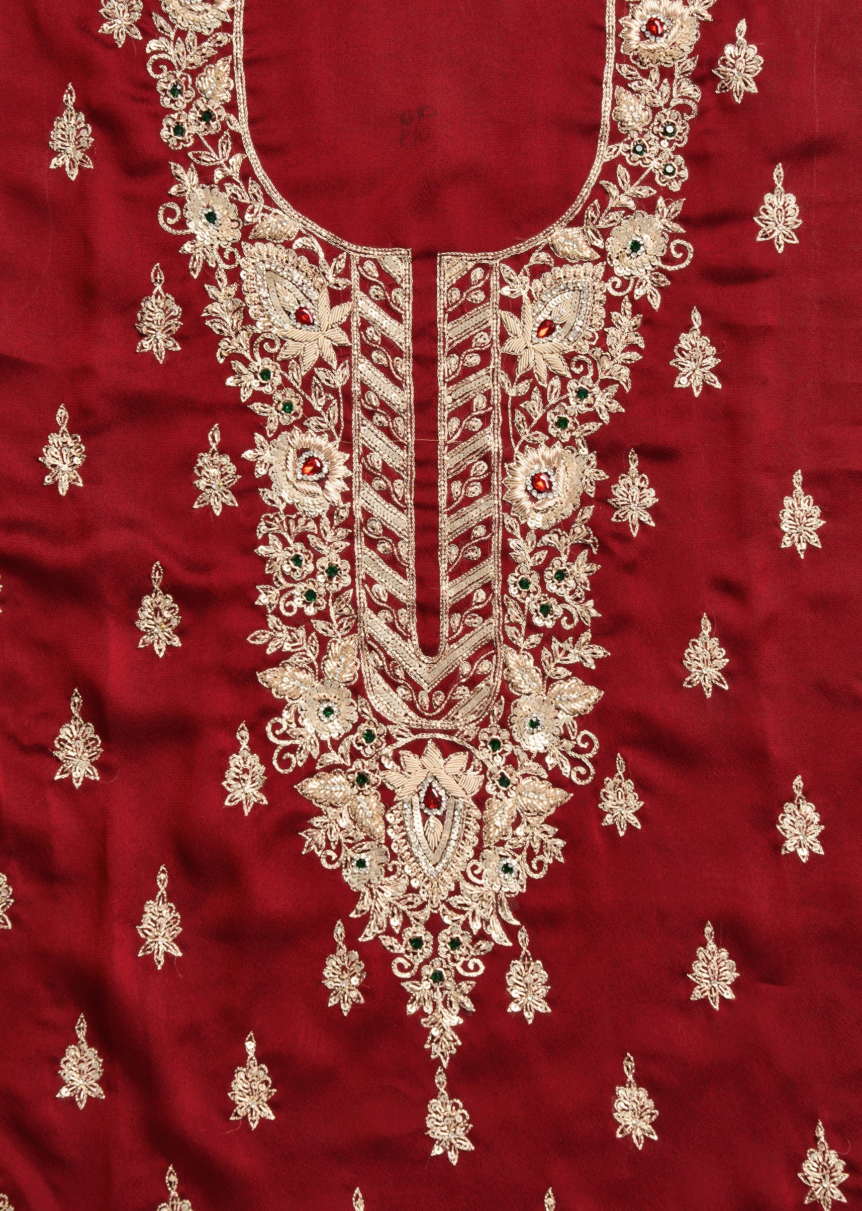 Maroon Satin Suit