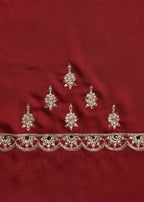 Maroon Satin Suit