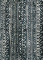 Midnight Black Cotton Printed Unstitched Suit Set