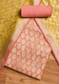 Pink Banarasi Brocade Suit