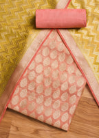 Pink Banarasi Brocade Suit