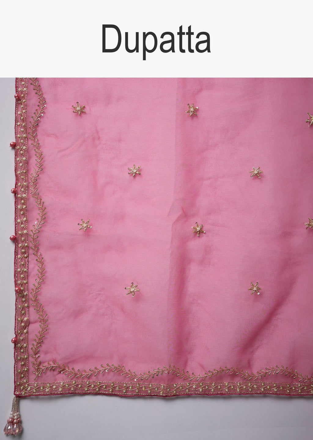 Pink Banarasi Silk Floral Jaal Weave Saree with Unstitched Blouse