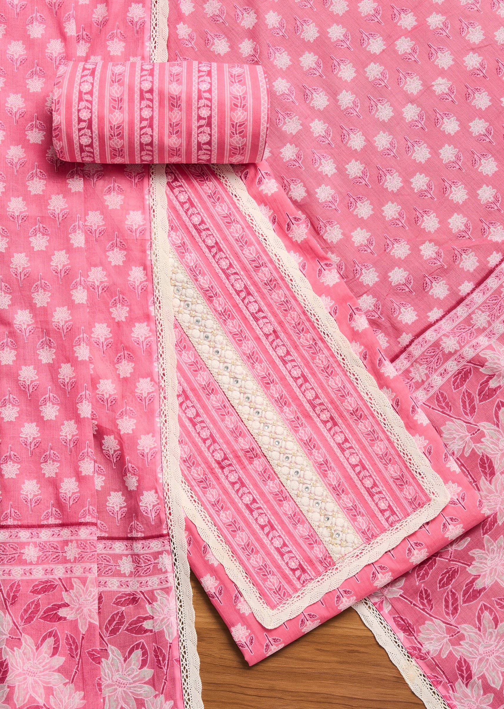 Pink Cotton Suit