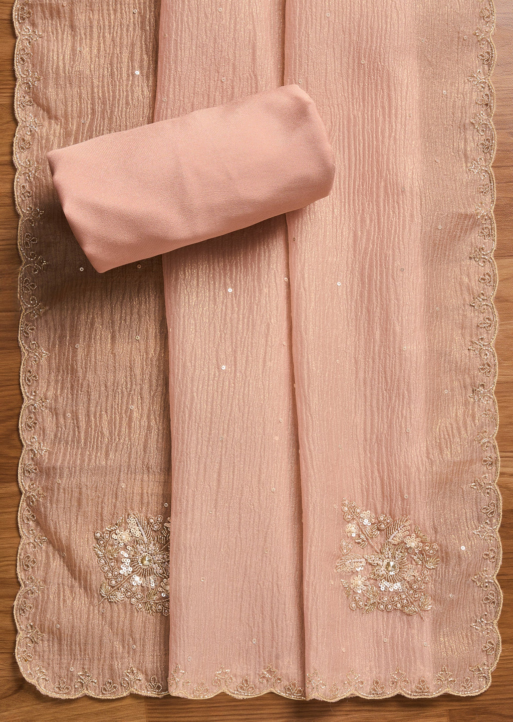Pink Organza Suit