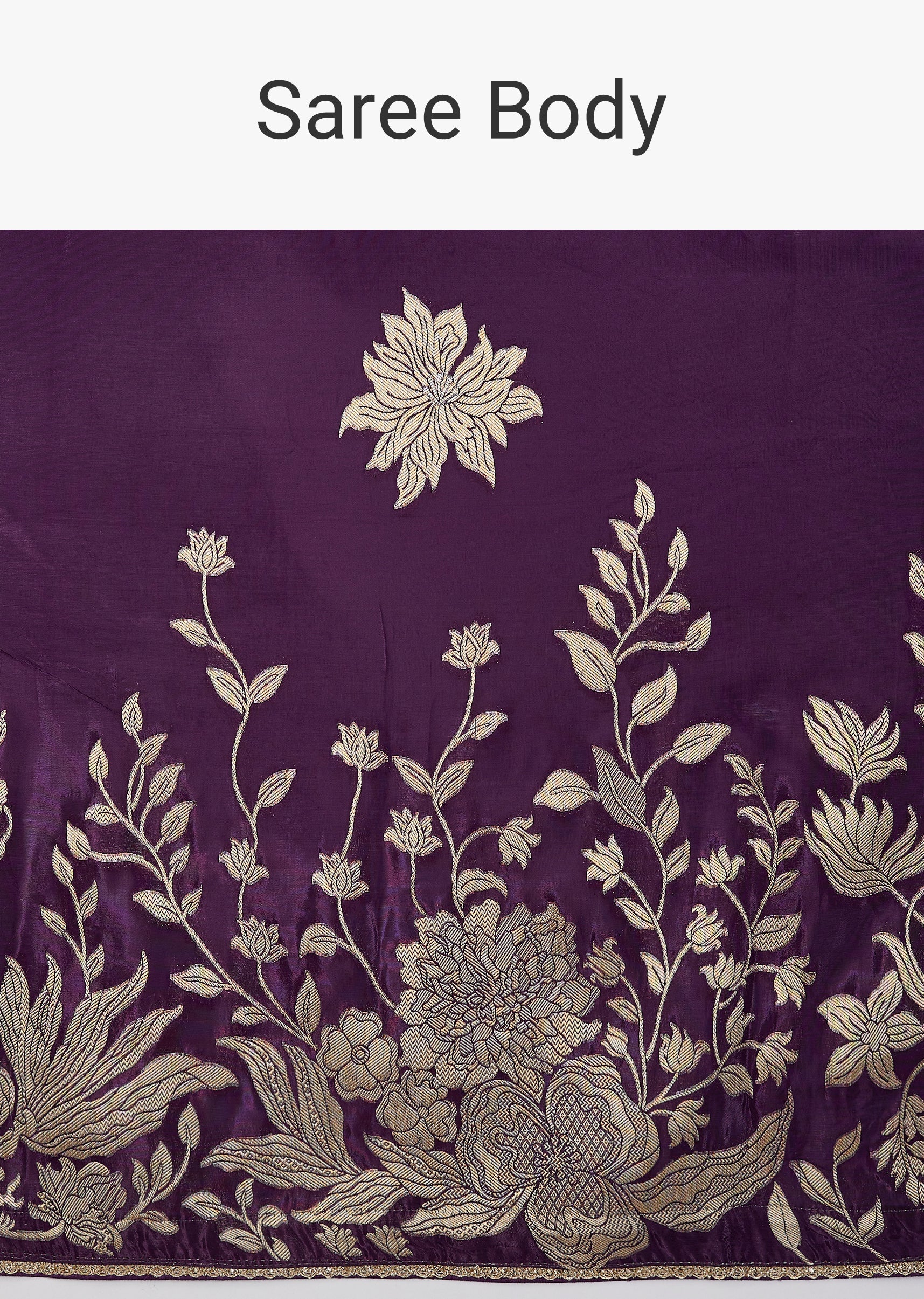 Elegant Purple Dola Silk Zari Butti Saree