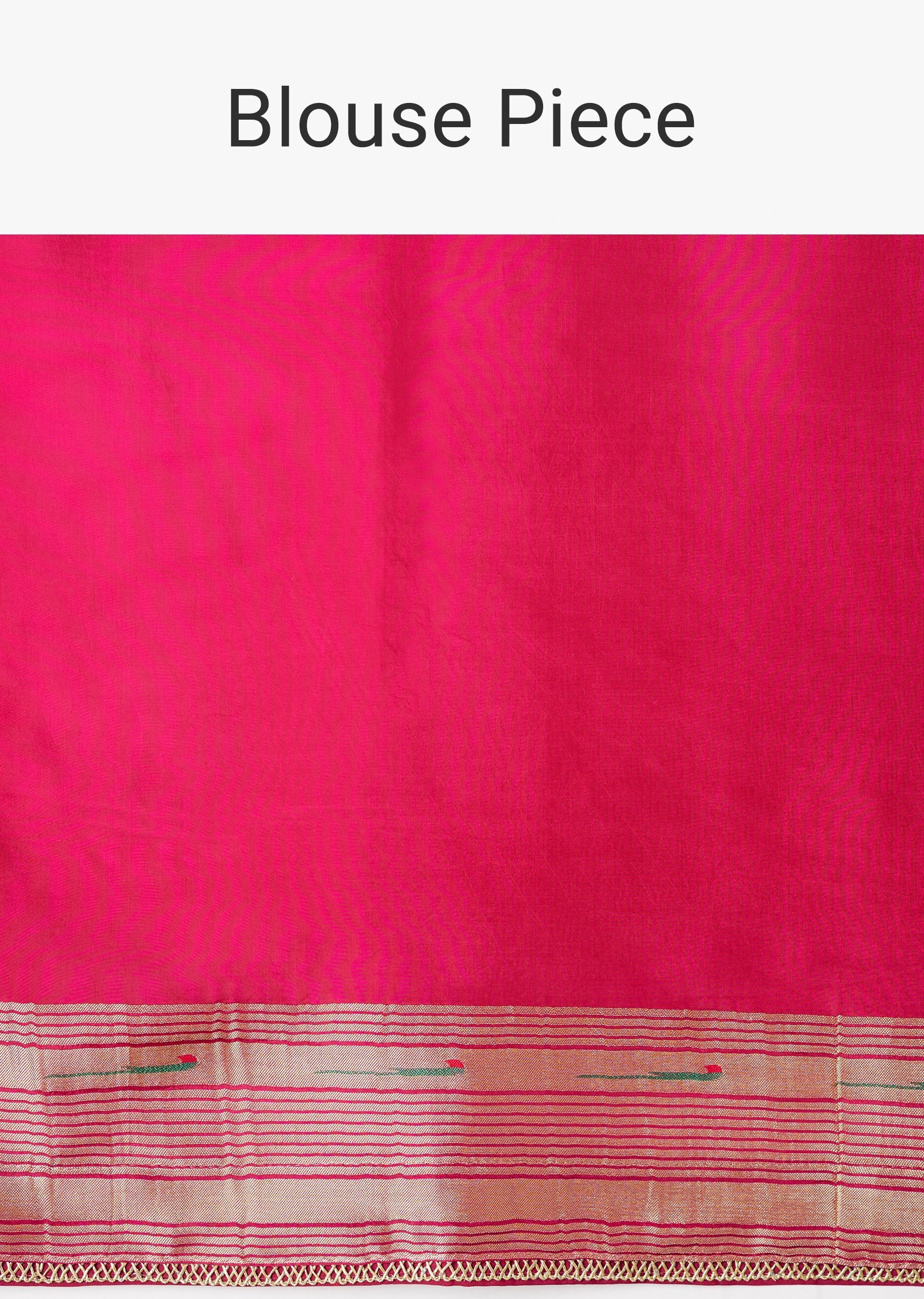 Pink Silk Muniya Paithani Saree With Multicolour Floral Motifs